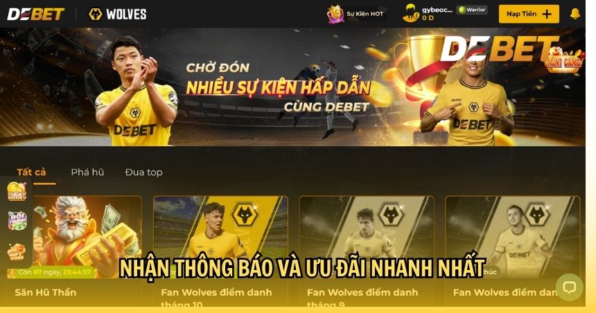 Nhận thông báo và ưu đãi nhanh nhất